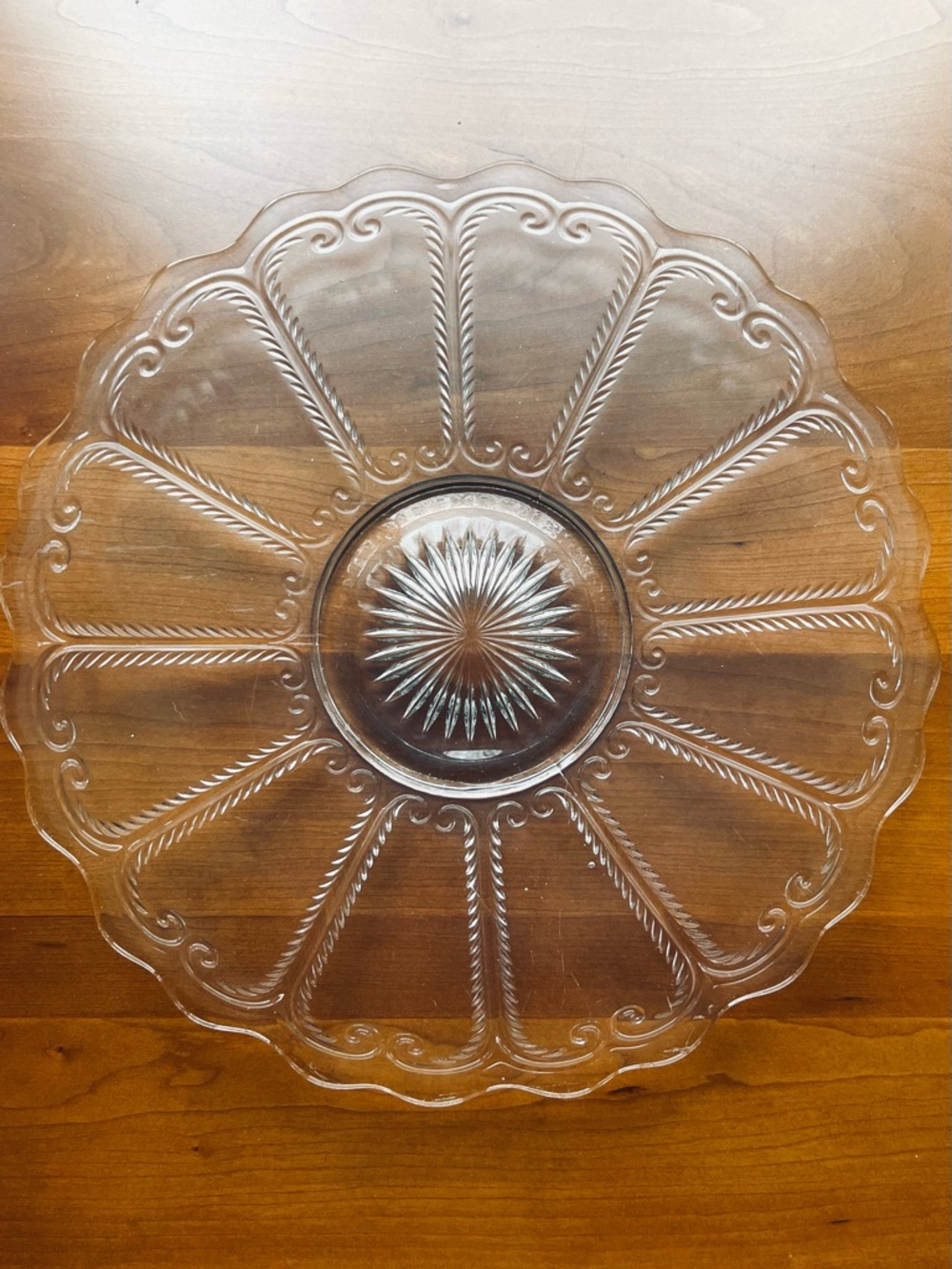 VINTAGE IMPERIAL GLASS SERVING PLATTER